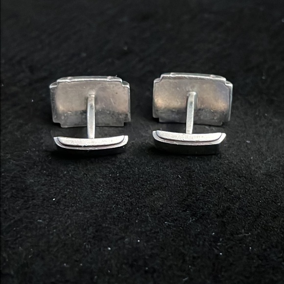 Tiffany & Co Men’s Sterling Silver Cufflinks (AUTHENTIC) - Picture 3 of 4
